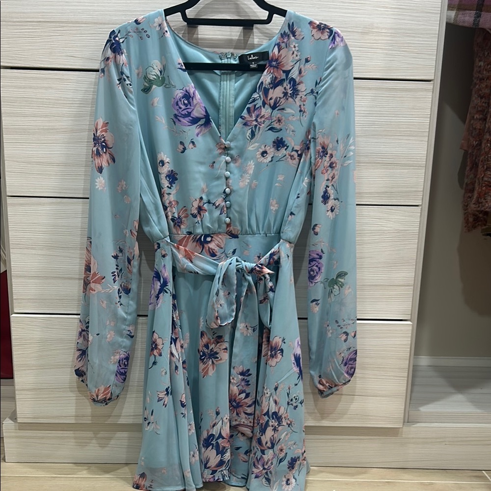 Floral Blue Dress
